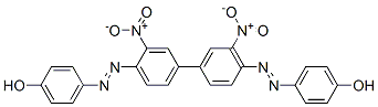 CAS 登录号：3687-26-1， 4,4'-(3,3'-二硝基-4,4'-联苯亚基二偶氮)二苯酚