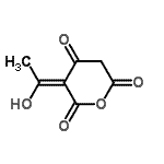CAS 登录号：368876-55-5， (3Z)-3-(1-羟基乙亚基)-2H-吡喃-2,4,6(3H,5H)-三酮