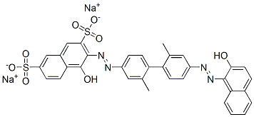 CAS#: 3701-40-4, Disodium (3Z)-3-[[3-Methyl-4-[2-Methyl-4-[(2Z)-2-(2-Oxonaphthalen-1-Ylidene)Hydrazinyl]Phenyl]Phenyl]Hydrazinylidene]-4-Oxonaphthalene-2,7-Disulfonate