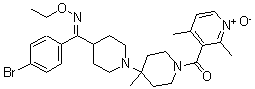 CAS#: 370893-06-4, [4-[4-[C-(4-Bromophenyl)-N-Ethoxy-Carbonimidoyl]-1-Piperidyl]-4-Methyl-1-Piperidyl]-(2,4-Dimethyl-1-Oxido-Pyridin-3-Yl)Methanone