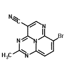 CAS#: 37160-09-1, 7-Bromo-2-Methyl-1,3,6,9B-Tetraazaphenalene-4-Carbonitrile