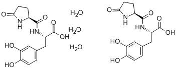 CAS 登录号：37166-12-4， (2S)-3-(3,4-二羟基苯基)-2-[[(2S)-5-氧代吡咯烷-2-羰基]氨基]丙酸