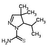CAS#: 372086-98-1, 5-Isopropyl-4,4-dimethyl-4,5-dihydro-1H-pyrazole-1-carbimidothioic acid