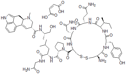 CAS#: 37209-62-4, (8beta(S))-9,10-Didehydro-N-(2-Hydroxy-1-Methylethyl)-6-Methyl-Ergoline-8-Carboxamide (Z)-2-Butenedioate (1:1) (Salt) Mixt. With Oxytocin