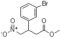 CAS 登录号：372944-86-0， 3-(3-溴苯基)-4-硝基-丁酸甲酯
