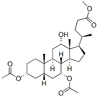 CAS#: 3749-87-9, Methyl (4R)-4-[(3R,5S,7R,8R,9S,10S,12S,13R,14S,17R)-3,7-Diacetyloxy-12-Hydroxy-10,13-Dimethyl-2,3,4,5,6,7,8,9,11,12,14,15,16,17-Tetradecahydro-1H-Cyclopenta[a]Phenanthren-17-Yl]Pentanoate
