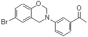 CAS#: 374911-94-1, 1-[3-(6-Bromo-2H-1,3-Benzoxazin-3(4H)-Yl)Phenyl]Ethanone