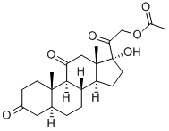 CAS#: 3751-02-8, [2-(17-Hydroxy-10,13-Dimethyl-3,11-Dioxo-1,2,4,5,6,7,8,9,12,14,15,16-Dodecahydrocyclopenta[a]Phenanthren-17-Yl)-2-Oxoethyl] Acetate