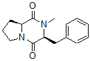 CAS 登录号：37553-66-5， (3S,8aS)-2-甲基-3-(苯基甲基)-6,7,8,8a-四氢-3H-吡咯并[2,1-c]吡嗪-1,4-二酮