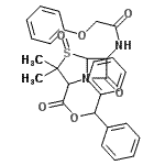 CAS#: 37591-67-6, Diphenylmethyl 3,3-Dimethyl-7-Oxo-6-[(Phenoxyacetyl)Amino]-4-Thia-1-Azabicyclo[3.2.0]Heptane-2-Carboxylate 4-Oxide