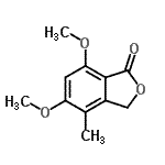 CAS 登录号：37715-47-2， 5,7-二甲氧基-4-甲基-2-苯并呋喃-1(3H)-酮