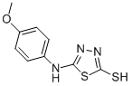 CAS#: 37844-24-9, 5-(4-Methoxy-Phenylamino)-[1,3,4]Thiadiazole-2-Thiol