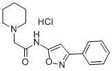 CAS#: 37853-29-5, N-(3-Phenyl-1,2-Oxazol-5-Yl)-2-Piperidin-1-Ylacetamide Hydrochloride