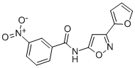 CAS#: 37853-41-1, N-(3-Furan-2-Yl-1,2-Oxazol-5-Yl)-3-Nitrobenzamide