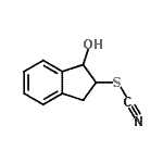 CAS 登录号：379668-79-8， 1-羟基-2,3-二氢-1H-茚-2-基硫氰酸酯