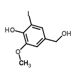 CAS#: 37987-21-6, 4-(Hydroxymethyl)-2-Iodo-6-Methoxyphenol