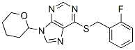CAS#: 3799-60-8, 6-[(2-Fluorophenyl)Methylsulfanyl]-9-(Oxan-2-Yl)Purine