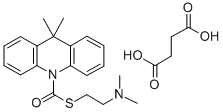 CAS#: 38044-64-3, 9,9-Dimethyl-10(9H)-Acridinecarbothioic Acid S-(2-(Dimethylamino)Ethyl) Ester Butanedioate (1:1)