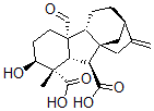 CAS#: 38076-57-2, (1R,2S,3S,4S,5S,8R,9R,12R)-8-Formyl-5-Hydroxy-4-Methyl-13-Methylidenetetracyclo[10.2.1.0(1,9).0(3,8)]Pentadecane-2,4-Dicarboxylic Acid