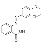 CAS#: 38115-54-7, 2-[4-(2-Chloroethyl-Methylamino)-2-Methylphenyl]Diazenylbenzoic Acid