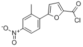 CAS 登录号：381178-60-5， 5-(2-甲基-4-硝基苯基)呋喃-2-甲酰氯