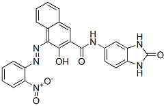 CAS 登录号：38133-90-3， (4Z)-4-[(2-硝基苯基)亚肼基]-3-氧代-N-(2-氧代-1,3-二氢苯并咪唑-5-基)萘-2-甲酰胺