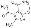 CAS 登录号：38187-09-6， 2-氨基-5-(甲硫基)-(1H)-吡咯-3,4-二甲酰胺