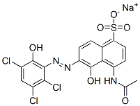 CAS#: 3819-12-3, Sodium (6Z)-4-Acetamido-5-Oxo-6-[(2,3,5-Trichloro-6-Hydroxyphenyl)Hydrazinylidene]Naphthalene-1-Sulfonate