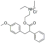 CAS 登录号：3820-14-2， 2-二乙基氨基乙基3-(4-甲氧基苯基)-2-苯丙酸酯盐酸盐