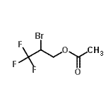 CAS 登录号：383-68-6， 2-溴-3,3,3-三氟丙基乙酸酯
