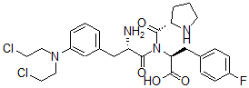 CAS#: 38305-84-9, (2S)-2-[[(2S)-2-Amino-3-[3-[Bis(2-Chloroethyl)Amino]Phenyl]Propanoyl]-[(2S)-Pyrrolidine-2-Carbonyl]Amino]-3-(4-Fluorophenyl)Propanoic Acid