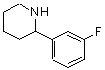 CAS#: 383128-42-5, 2-(3-Fluorophenyl)Piperidine