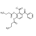 CAS 登录号：383382-83-0， 4-苯甲酰基-3-硝基-1,2-亚苯基二丁酸酯