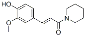 CAS 登录号：38448-14-5， (E)-3-(4-羟基-3-甲氧基苯基)-1-哌啶-1-基丙-2-烯-1-酮