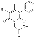 CAS#: 38523-05-6, 2-(5-Bromo-4-Methyl-2,6-Dioxo-3-Phenylpyrimidin-1-Yl)Acetic Acid