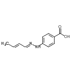 CAS#: 385405-70-9, 4-{(2E)-2-[(2E)-2-Buten-1-Ylidene]Hydrazino}Benzoic Acid