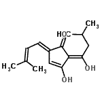 CAS#: 38574-23-1, (2E,5E)-3-Hydroxy-2-(1-Hydroxy-3-Methylbutylidene)-5-(3-Methyl-2-Buten-1-Ylidene)-3-Cyclopenten-1-One