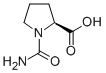 CAS 登录号：38605-65-1， (2S)-1-氨基甲酰吡咯烷-2-羧酸