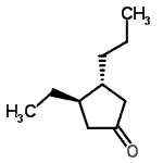 CAS 登录号：386272-93-1， (3R,4R)-3-乙基-4-丙基环戊酮