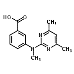 CAS#: 387350-52-9, 3-[(4,6-Dimethyl-2-Pyrimidinyl)(Methyl)Amino]Benzoic Acid