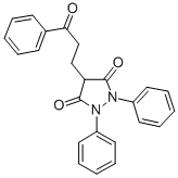 CAS#: 3878-14-6, 4-(3-Oxo-3-Phenylpropyl)-1,2-Di(Phenyl)Pyrazolidine-3,5-Dione