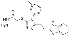 CAS#: 38911-96-5, 2-[[5-[2-(1H-Benzimidazol-2-Yl)Ethyl]-4-(3-Methylphenyl)-1,2,4-Triazol-3-Yl]Sulfanyl]Acetohydrazide