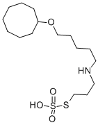 CAS 登录号：38914-42-0， 5-(3-磺基硫基丙基氨基)戊氧基环辛烷