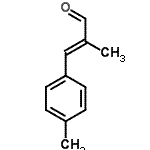 CAS 登录号：3893-15-0， (2E)-2-甲基-3-(4-甲基苯基)丙烯醛