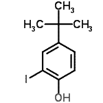 CAS 登录号：38941-98-9， 2-碘-4-(2-甲基-2-丙基)苯酚