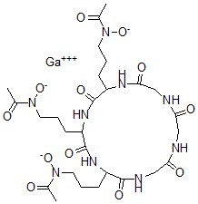 CAS#: 39000-29-8, Gallium N-[3-[5,17-Bis[3-(Acetyl-Oxidoamino)Propyl]-3,6,9,12,15,18-Hexaoxo-1,4,7,10,13,16-Hexazacyclooctadec-2-Yl]Propyl]-N-Oxidoacetamide