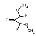 CAS 登录号：39050-21-0， 2,3-二氟-2,3-二甲氧基环丙酮