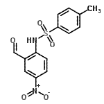 CAS 登录号：39119-35-2， N-(2-甲酰基-4-硝基苯基)-4-甲基苯磺酰胺