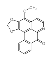 CAS#: 3912-57-0, 4-Methoxy-8H-[1,3]Benzodioxolo[6,5,4-de]Benzo[g]Quinolin-8-One