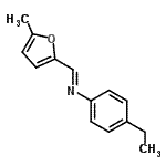 CAS 登录号：391609-27-1， (E)-N-(4-乙基苯基)-1-(5-甲基-2-呋喃基)甲亚胺